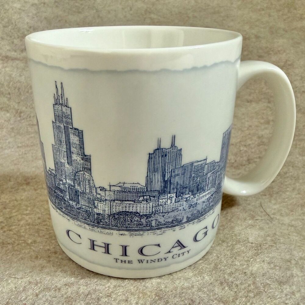 Starbucks Chicago Windy City Architecture Skyline Series 2006 coffee mug 18oz